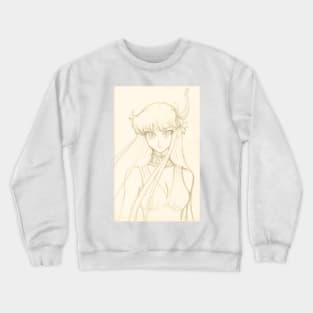 saori the athena goddess sketch Crewneck Sweatshirt